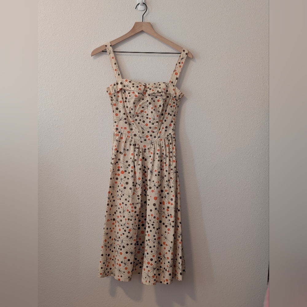 Retro Vibe Bettie Page Midi Dress XS